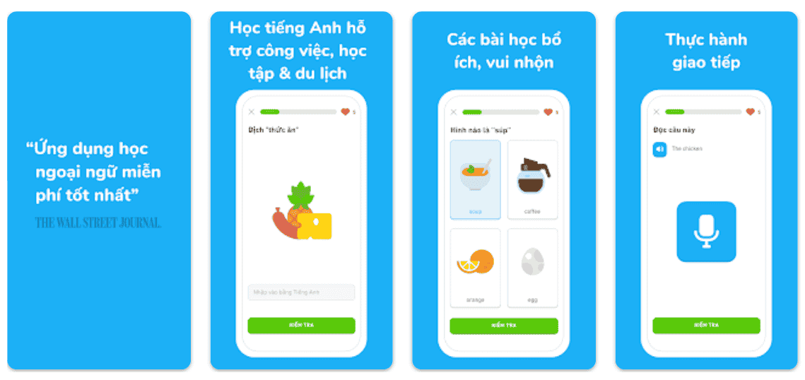 Duolingo - Ứng dụng học ngoại ngữ miễn phí