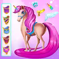 Unicorn Pony Horse Care Game MOD APK v1.1.3 (Unlimited Money)