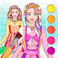 College Girl Coloring Dress Up MOD APK v1.1 (Unlimited Money)