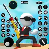 Stickman Sniper Shooting Games MOD APK v1.7 (Unlimited Money)