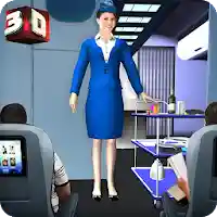 Airhostess Flight Pilot 3D Sim MOD APK v3.7 (Unlimited Money)