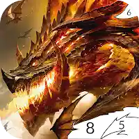 Dragon Color by Number Game MOD APK v1.8 (Unlimited Money)