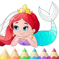 Mermaid coloring book gradient MOD APK v1.0.4 (Unlimited Money)