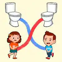 Toilet Rush: Pull the Pin Game MOD APK v2.4 (Unlimited Money)