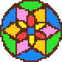 Mandala Cross Stitch Coloring MOD APK v1.8 (Unlocked)