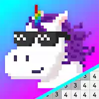 Pixel Unicorns Coloring Book MOD APK v1.4 (Unlimited Money)