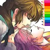 Romantic Anime Coloring Book MOD APK v1.2 (Unlimited Money)