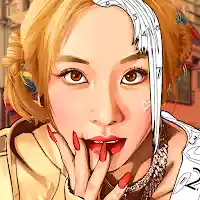 TWICE Paint by Number Game MOD APK v1.10 (Unlimited Money)