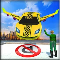 Flying Taxi Car Driving Games MOD APK v1.5 (Unlimited Money)