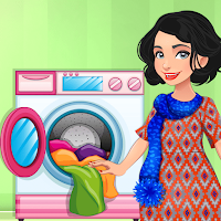 Laundry Rush Washing Shop Game MOD APK v1.5 (Unlimited Money)