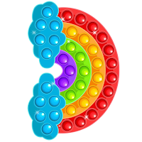 Rainbow Popit Fever Fidget Toy MOD APK v1.15 (Unlimited Money)