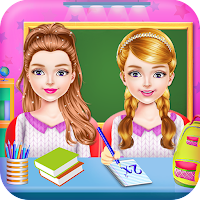 Twins Sisters Girls School Day MOD APK v1.0.20 (Unlimited Money)