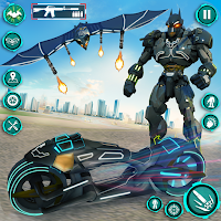 Bat Robot Moto Bike Robot Game MOD APK v1.11 (Unlimited Money)