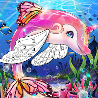 Dolphin&Whale Paint By Number MOD APK v1.0 (Unlimited Money)