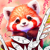 Raccoon&Red Panda Coloring MOD APK v1.0 (Unlimited Money)