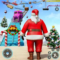 Santa Running Jump Up Games MOD APK v1.8 (Unlimited Money)