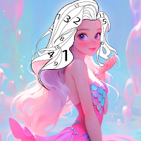 Little Mermaid Paint by Number MOD APK v1.13 (Unlimited Money)
